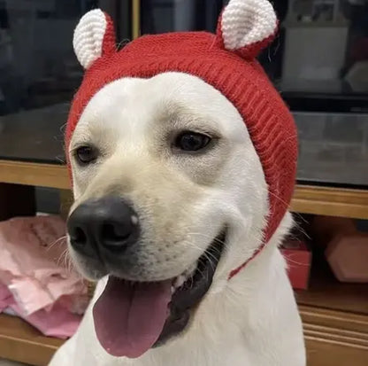 Dog Ear Muffs for Noise Protection and Warmth - Winter Pet Caps for Medium to Large Dogs