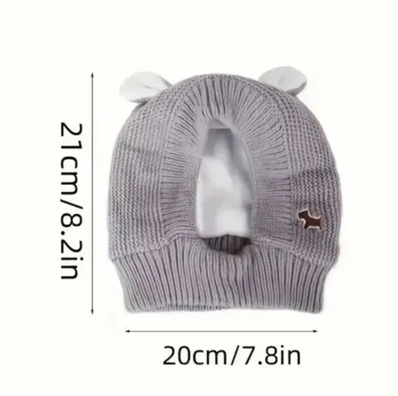 Dog Ear Muffs for Noise Protection and Warmth - Winter Pet Caps for Medium to Large Dogs