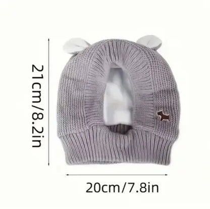 Dog Ear Muffs for Noise Protection and Warmth - Winter Pet Caps for Medium to Large Dogs